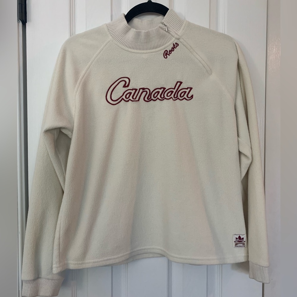 VTG Roots Womens Team Canada 2002 Salt Lake City Olympic Fleece Jacket, Size L